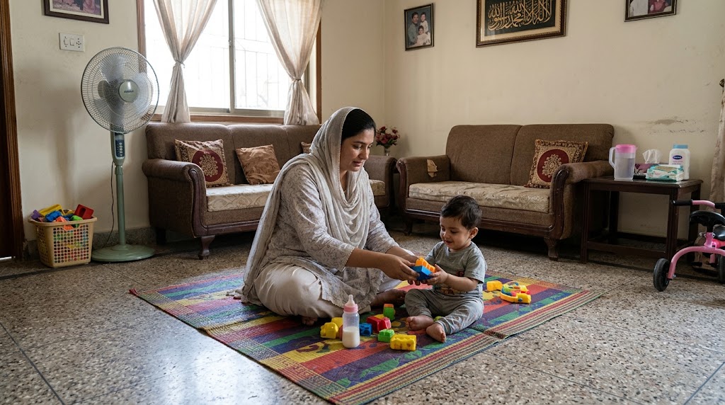 Professional Nanny services in Gulshan-e-Iqbal 24/7 Support